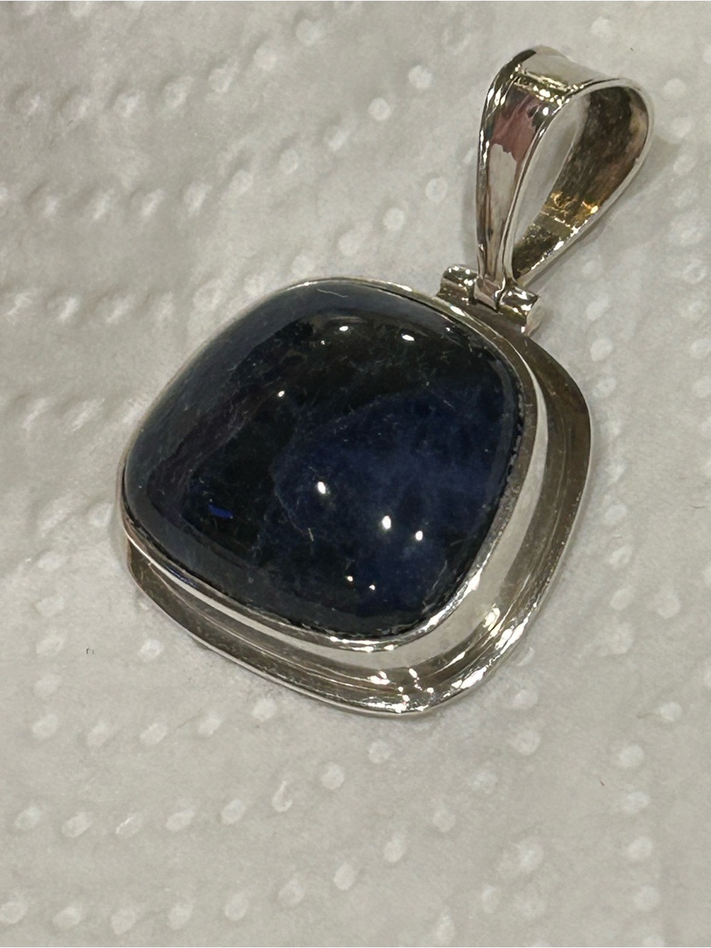SILPADA Retired Sterling Silver Deep Blue Sodalite Pendant